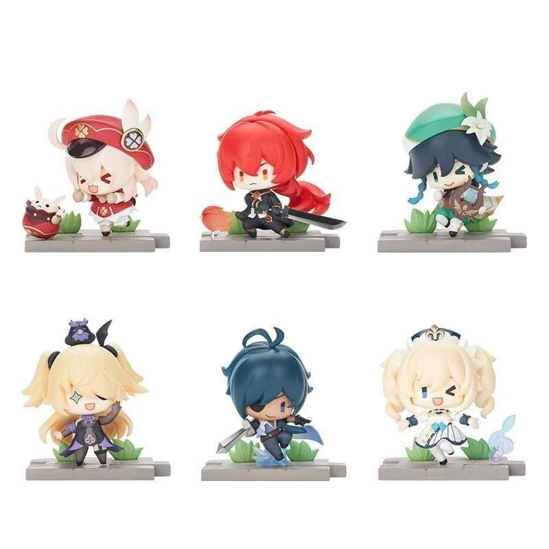 Genshin Impact Battle Scene Series Trading Figure Mondstadt Edition 5 cm - 1 Unidade